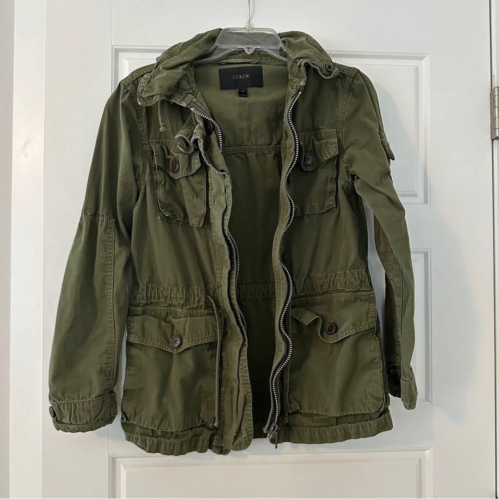 J.Crew army green utility jacket/anorak